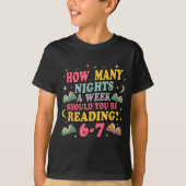 How Many Nights Reading 67 Meme Six Seven Teacher  Tシャツ (正面)