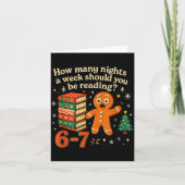 How Many Nights Should You Be Reading 6 7 Gingerbr カード (正面)