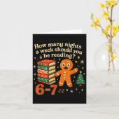 How Many Nights Should You Be Reading 6 7 Gingerbr カード (黄色い花)