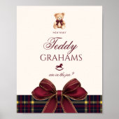 How many teddy grahams Teddy Bear Red Bow ポスター (正面)