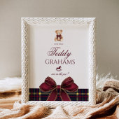 How many teddy grahams Teddy Bear Red Bow ポスター