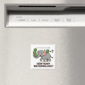 How Many Watermelons? Elephant Math Game マグネット (インサイチュ (食洗機))