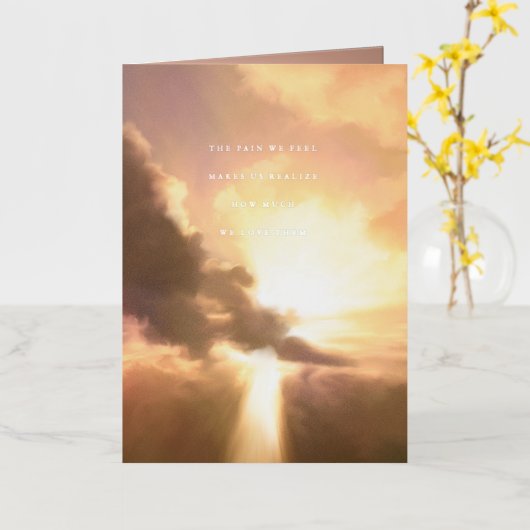 How Much We Love Them Sympathy 箔シーズンカード (黄色い花)