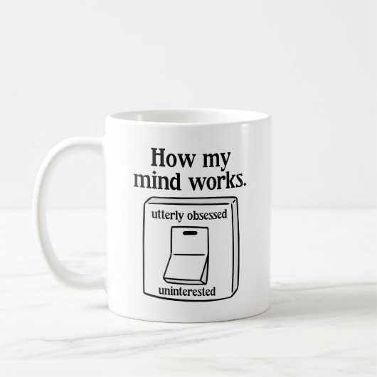 How My Mind Works コーヒーマグカップ (左)