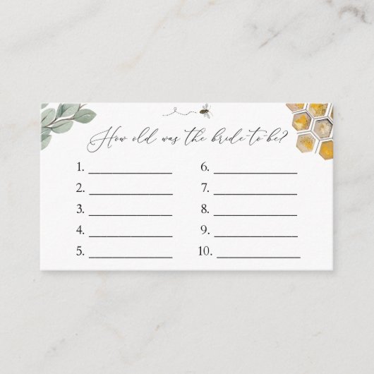 How Old is the Bride to Beeゲームカード エンクロージャーカード (正面)