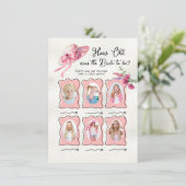 How Old was Brideダービーピンクハットブライダルゲーム 招待状 (スタンド正面)