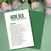 How Old Was the Bride Answer Key | Tennis Game 