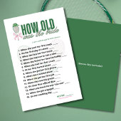 How Old Was the Bride Tennis Bridal Shower Game