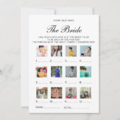 How Old Was The Bride Wedding Bridal Shower Game 招待状 (正面)