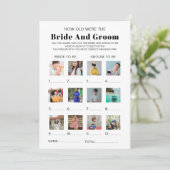 How Old Were The Bride & Groom Bridal Shower Game 招待状 (スタンド正面)