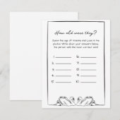 How Old Were They? Bridal Shower Game Swans Simple ノートカード (正面/裏面)