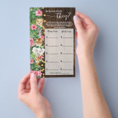 How old were They Pink Safari Shower Game Card チラシ (ハンドル)