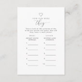 How Old Were They Printable Game Card 招待状 (正面)