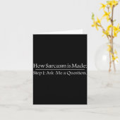 How Sarcastic Is Made Step 1 Ask Me A Question Fun カード (黄色い花)