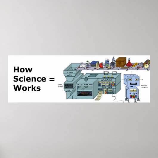 How Science Works – ポスタおもしろいー ポスター (正面)