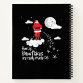 How Snowflakes Are Really Made Funny Christmas San ノートブック (裏面)