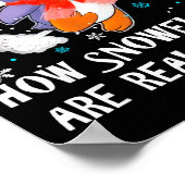 How Snowflakes Are Really Made Snowman Funny Chris ポスター (角)