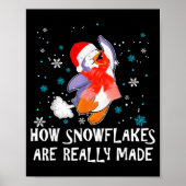 How Snowflakes Are Really Made Snowman Funny Chris ポスター (正面)