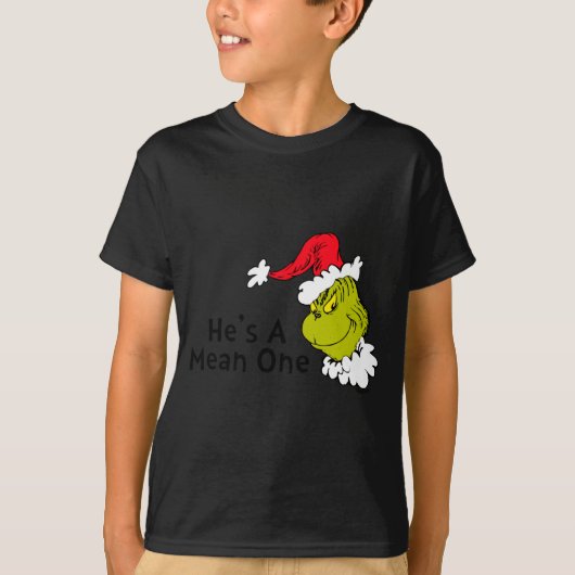 How Stole Christmas Hes A Mean One Tシャツ (正面)