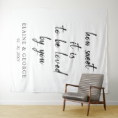 How Sweet it is 結婚's Photo Backdrop タペストリー (インサイチュ(横))