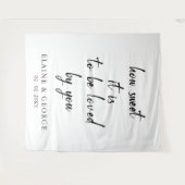 How Sweet it is 結婚's Photo Backdrop タペストリー (正面(横))