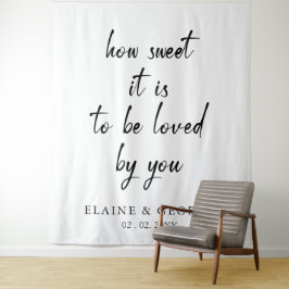 How Sweet it is 結婚's Photo Backdrop タペストリー