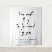 How Sweet it is 結婚's Photo Backdrop タペストリー (正面)