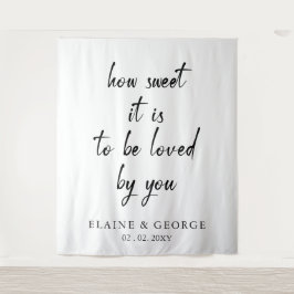 How Sweet it is 結婚's Photo Backdrop タペストリー