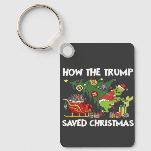 How The Trump Saved Christmas キーホルダー (正面)