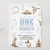 How the West Was One 1st Birthday Invite 招待状 (正面)