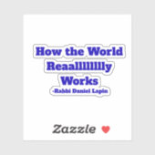 How the World Reaallly worksステッカー シール (シート)