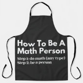 How To Be A Math Person エプロン (正面)