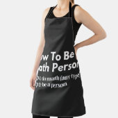 How To Be A Math Person エプロン (インサイチュ)