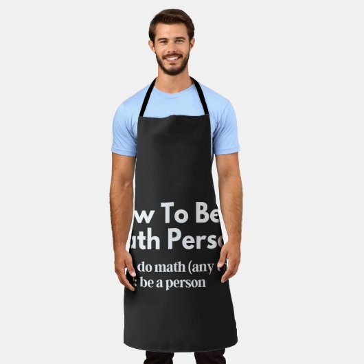 How To Be A Math Person エプロン (着用した状態)