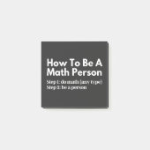 How To Be A Math Person ポストイット (正面)