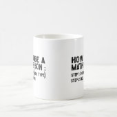 How To Be A Math Person -先生数学教授 コーヒーマグカップ (中央)