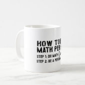 How To Be A Math Person -先生数学教授 コーヒーマグカップ (正面左)