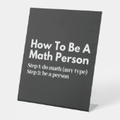 How To Be A Math Person 台座サイン (正面)