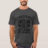 How to be an Awesome Horse Riding Equestrian vinta Tシャツ (正面)