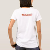 How To Be Art FreezerレディースリンガーTシャツ Tシャツ (裏面)