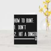 How To Bunt 1 Don't 2 Hit A Dinger  カード (黄色い花)