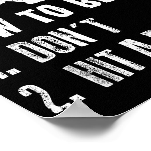 How To Bunt Don't Hit A Dinger Funny Baseball  ポスター (角)