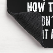 How To Bunt Don't Hit A Dinger Funny Baseball  マウスパッド (コーナー)