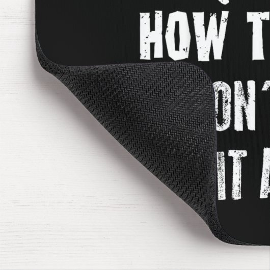 How To Bunt Don't Hit A Dinger Funny Baseball  マウスパッド (コーナー)