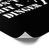 How To Bunt Don't Hit A Dinger Funny Baseball Soft ポスター (角)