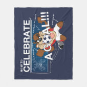 How to Celebrate a Goal With TAZ™ フリースブランケット (正面)