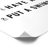 How-to Have a Swimsuit Body PRINT! ポスター (角)