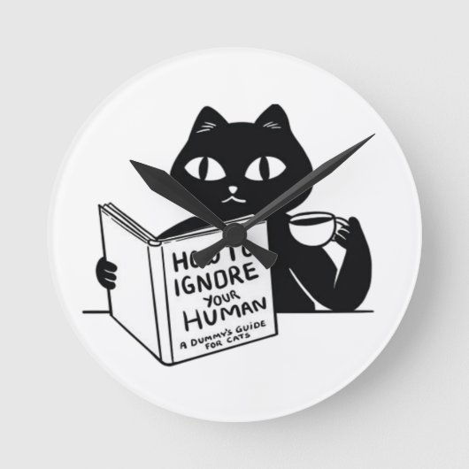 How to ignore your people ラウンド壁時計 (正面)