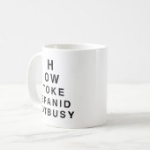HOW TO KEEP AN IDIOT BUSY.png コーヒーマグカップ (正面左)