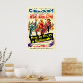 How to Marry a Millionaire Retro Marilyn Monroe ポスター (キッチン)